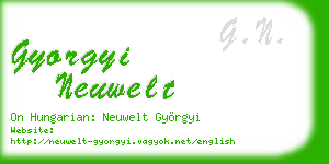 gyorgyi neuwelt business card
